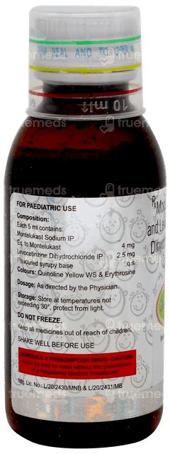 Minolast Lc Kid Syrup 60Ml: Uses, Side Effects, Price & Substitutes