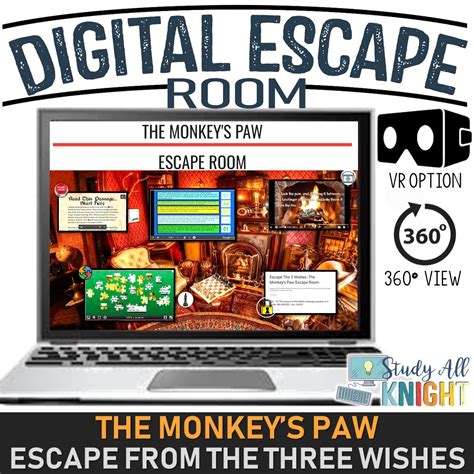 Digital Escape Room, the Monkey's Paw, W.w. Jacobs, Escape the Three ...