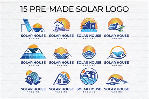 Sun Solar House Energy Logo Design Collection. SVG Bundle - Etsy UK