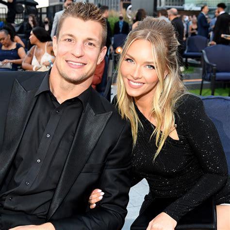 Rob Gronkowski and Camille Kostek Bring the Party to ESPYS Red Carpet