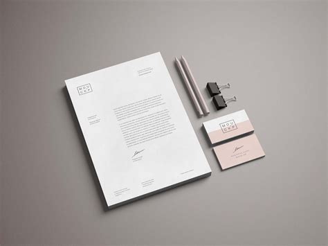 Stationery Design Mockup Free Download at Savannah Cawthorne blog