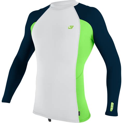 2024 O'Neill Mens Premium Skins Long Sleeve Rash Guard 4170B - White ...