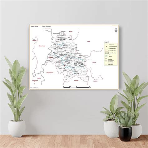 wallpics® Dahod DISTRICT Limkheda TALUKA Map Waterproof Vinyl Sticker ...