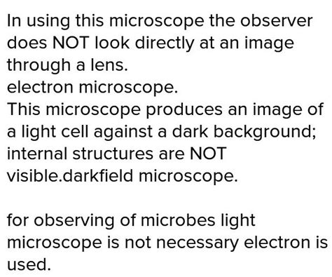 Which microscope is not useful for observing living cells? - Brainly.in