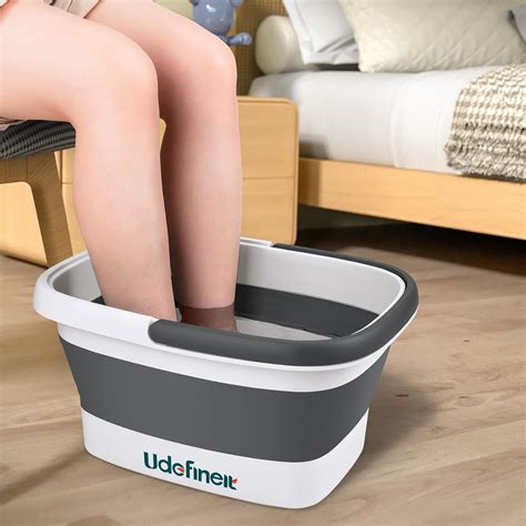 Amazon.com: Udefineit Collapsible Foot Soaking Tub with Handle, 15L/4 Gallons, Portable Pedicure ...
