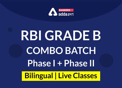 RBI Grade B Combo Batch Phase I Plus Phase II Bilingual Live Classes