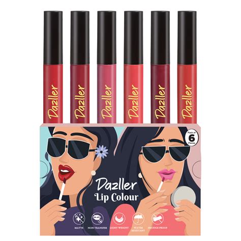 Lip colour Mini (Pack of 6) – Dazller Cosmetics