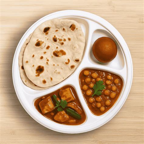 Packmate 11 Inch 4 Compartment Bagasse (4CP) Round Plate (Pack of 25 ...