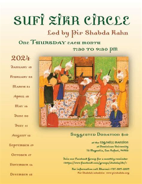 Monthly SUFI ZIKR CiRCLE in San Rafael ~ with Pir Shabda Kahn, 75 ...