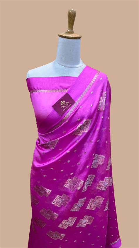 Pure Raw Mango Silk Handloom Banarasi Saree – The Crafts Banaras