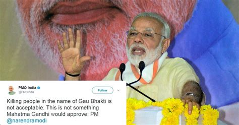 After 20 Gau Rakshak Attacks This Year, PM Modi Finally Breaks His ...