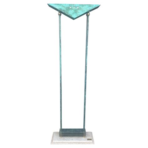 Postmodern Majestic rare floor Torchiere Lamp Signed by Walter Prosper ...