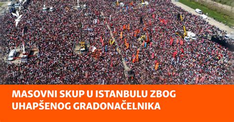 Masovni skup u Istanbulu zbog uhapšenog gradonačelnika