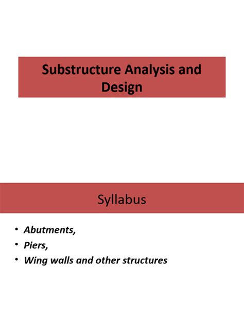 Substructure Work 的图像结果