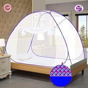 Silver Shine Mosquito Net for Single Bed Polyester Foldable Single Bed ...
