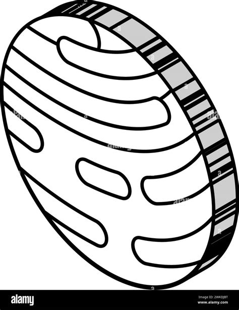 jupiter planet color icon vector flat illustration Stock Vector Image ...