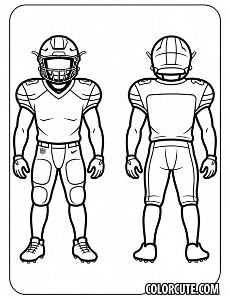25+ Free Football Coloring Pages - NFL Sports PDF Printables – Color ...