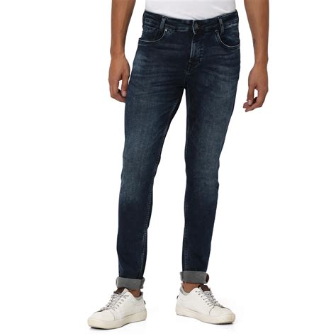 Buy MUFTI Men's Blue Black Skinny Fit Stretch Jeans at Amazon.in