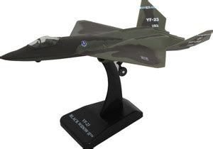 NEW RAY Scale 1:72 YF-23 Black Widow II Jet with Plastic Stand - Scale ...