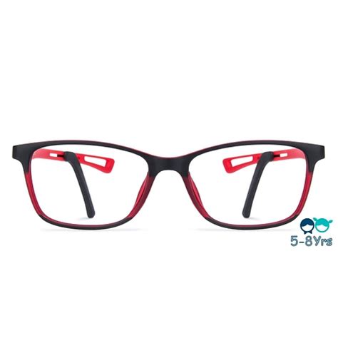 Buy Kids Glasses: Matte Black Maroon Sky Blue Red Black Full Rim ...