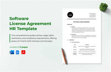 Image result for Software License Template Sample