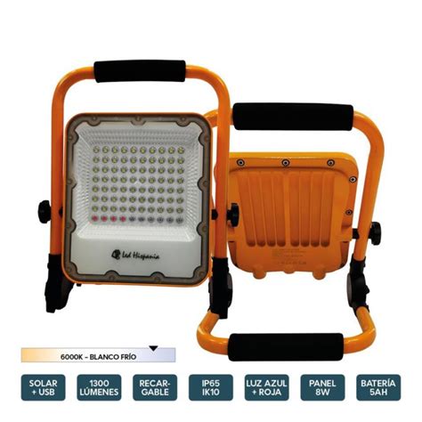 Comprar FOCO SOLAR TRABAJO RECARGABLE SEGURA-50 6000K