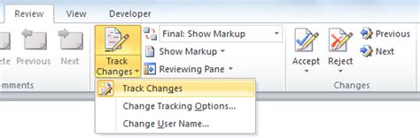 How to Edit a Word Document Using Tracking 的图像结果