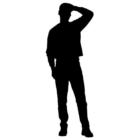 Standing Person Silhouette Png