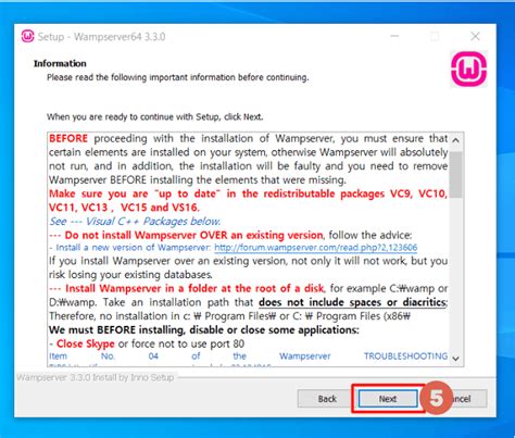 Install WampServer Windows 1.0 的图像结果