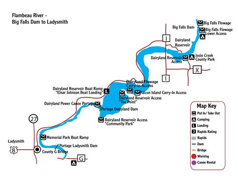 Flambeau River - Big Falls Dam to Ladysmith - Rusk County Wisconsin ...