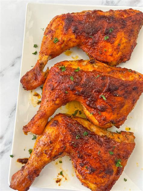 Caribbean Inspired Sazon Baked Chicken Leg Quarters - The Glam Kitchen ...