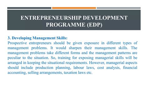 Entrepreneurship Development Programme (EDP) | PPTX
