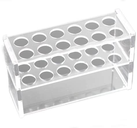 Driak Acrylic Clear Test Tube 12 Sockets Centrifuge Tube Rack Holder ...