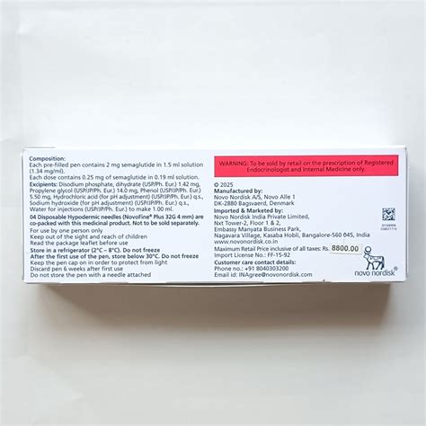 Ozempic 0.25mg Injection | GLP-1 for Type 2 Diabetes & Weight ...