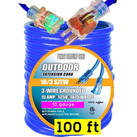 75 Ft 10 Gauge Extension Cord