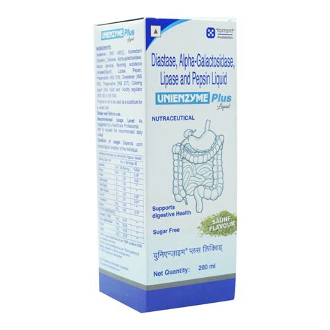 Unienzyme Plus Saunf Liquid | Uses, Side Effects, Price | Apollo Pharmacy