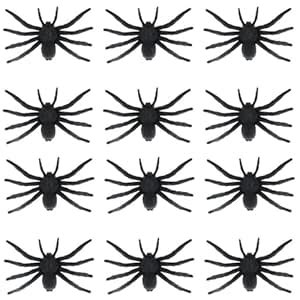 PartySanthe Black Spiders Halloween Decorations, Halloween Spider ...