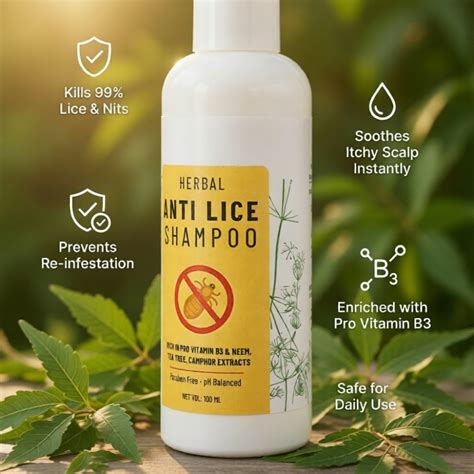 Herbal Anti Lice Shampoo | Neem & Tea Tree Lice Treatment – DaddyClean