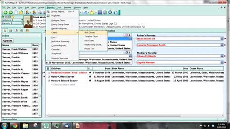 Image result for RootsMagic Chart Examples