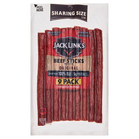 Jack Link's Original Beef Sticks, 7.2 oz. (9-pack) - Walmart.com