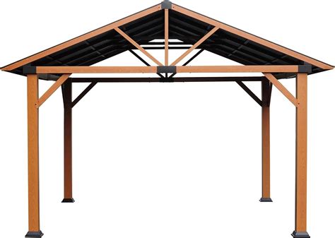 Amazon.com : Shade N' Shelters 11' x 13' Outdoor Hardtop Gazebo for ...