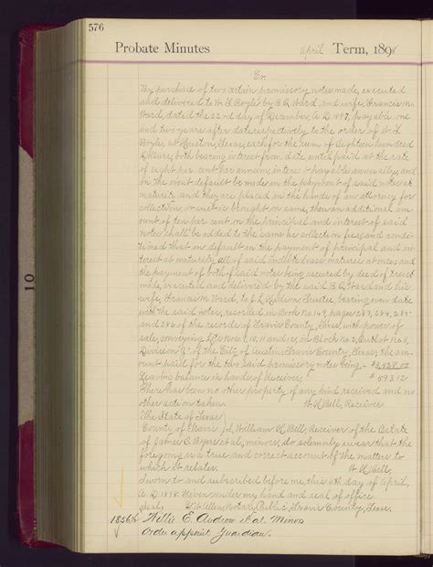 Travis County Probate Records: Probate Minutes 10 - Page 576 - The ...