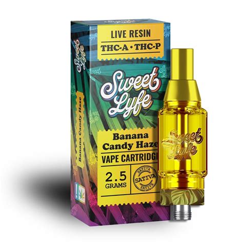 Vape Cartridges 2.5ml Infused with Live Resin THC-A THC-P - Banana Can ...