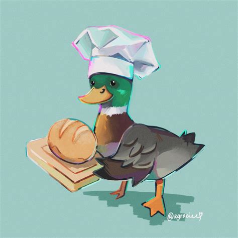 The duck with his homemade bread : r/duck
