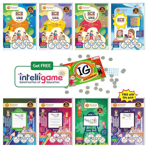 UKG Kids (4-6 Years) 688 Pages CBSE 8 Books ACE Early Learning Activity ...