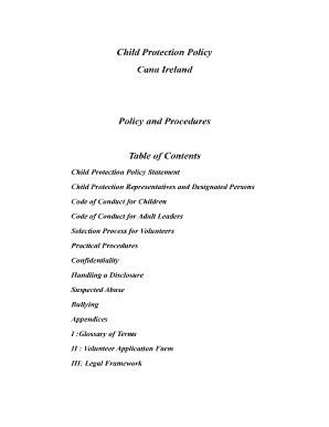 Fillable Online Child Protection Representatives and Designated Persons ...