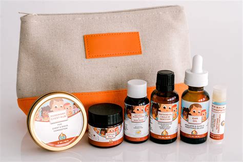 Punkin Butt Gift Bag Set - Teething Oil, Ear Drops, Chest Rub, Diaper Rash, Bubble Bath, Lip Balm