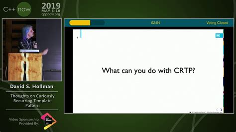 C++Now 2019: Daisy Hollman "Thoughts on Curiously Recurring Template ...