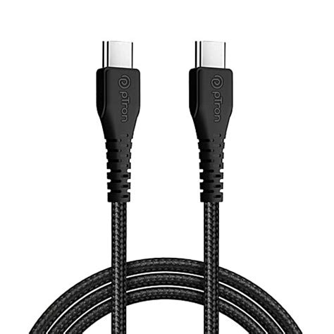Buy pTron Type C To Type C 60W Fast Charging Cable - 1 m, Solero Braid ...