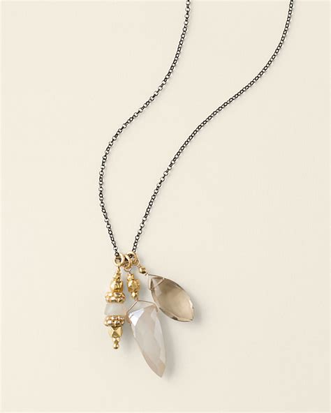 Robindira Unsworth Mixed Cluster Necklace | Garnet Hill